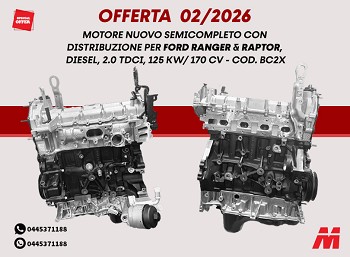 MOTORE NUOVO SEMICOMPLETO PER FORD RANGER E RAPTOR