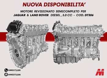 MOTORE REVISIONATO SEMICOMPLETO PER JAGUAR E LAND ROVER