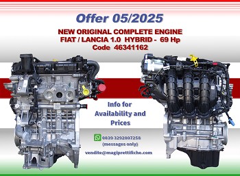 NEW ORIGINAL COMPLETE ENGINE FIAT / LANCIA 1.0 Hybrid Code 46341162