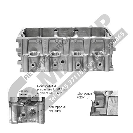 BARE CYLINDER HEAD