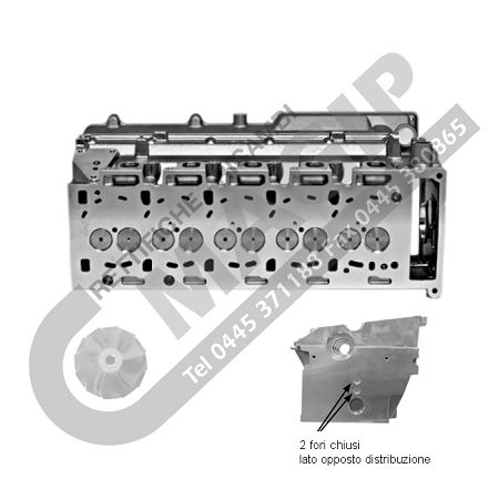 CYLINDER HEAD WITH VALVES AND SPRINGS