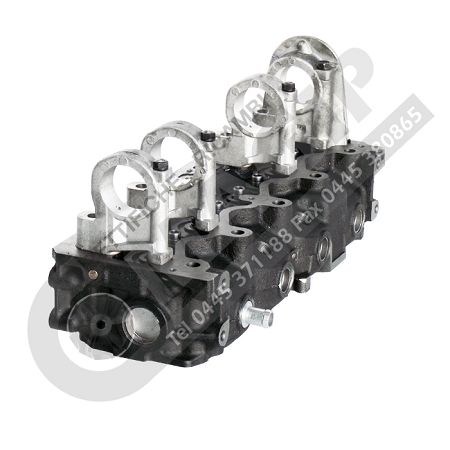 CYLINDER HEAD WITH VALVES AND SPRINGS