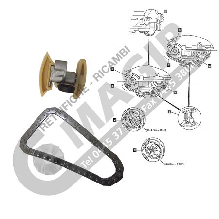 CATENA DISTRIBUZIONE ALBERI A CAMME PER MOTORE COD. 9HZ